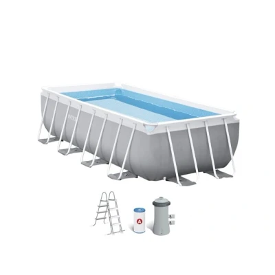 Imagen de INTEX 55211 Piscina elevada Rectangular Prism Frame con depuradora