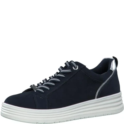 Imagen de MARCO TOZZI Zapatillas Deportivas para Mujer, Suave Feel Me, Plantilla Intercambiable, 2 23706 42, Azul Marino, 37 EU