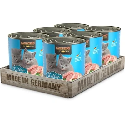 Imagen de Leonardo Alimento húmedo [6x800g Kitten] sin Cereales para Gatos Completo en Lata