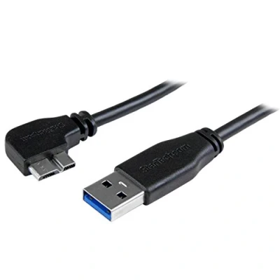 Imagen de Startech.com Cable Delgado De 0,5m Micro Usb 3.0 Acodado A La Izquierda Cables