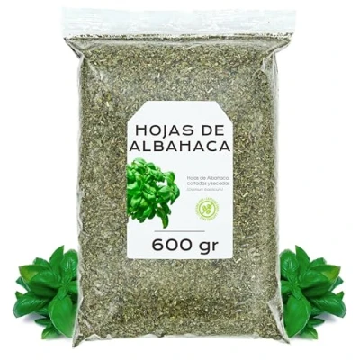 Imagen de Albahaca Hojas 600g Infusion de cortado y secado Te a Granel Hierbas (600 gr, Albahaca)