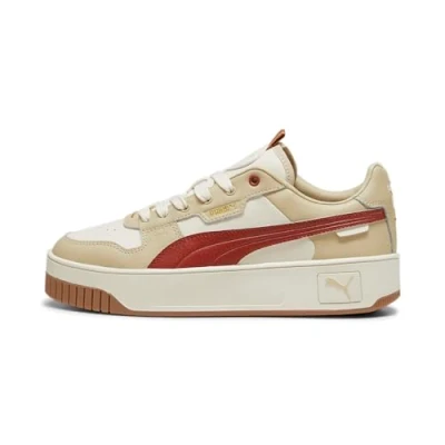 Imagen de PUMA Carina Street Lux, Zapatillas de Deporte Mujer, Alpine Snow Mars Red Toasted Almond, 42 EU