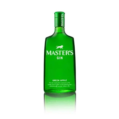 Imagen de Master&#039;s Gin Green Apple Ginebra premium con sabor manzana, botella 700 ml