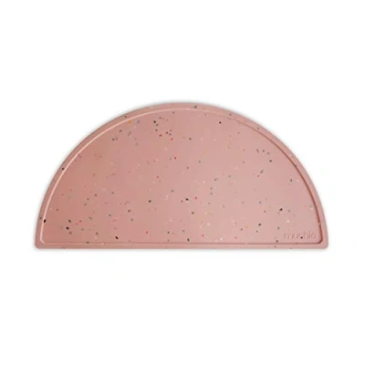 Imagen de Mushie Mantel Individual de Silicona para Niños Tapete Resistente a Las Manchas y Apto Lavavajillas Diseño Antideslizante Accesorio Durable Pequeños Niñas Pink Confetti