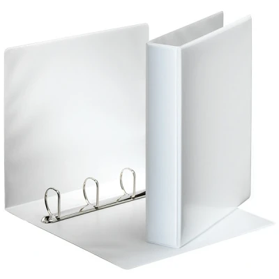 Imagen de Esselte Group 49704 Essentials Archivador para presentación (con anillas personalizable, A4, capacidad 140 hojas, cartón recubierto de polipropileno, 40mm), color blanco