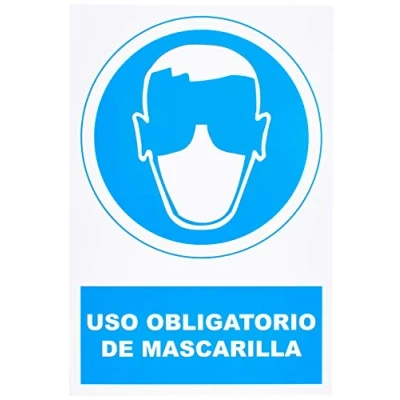 Imagen de S21 Señalización SOR1078.G Señal uso obligatorio de mascarilla multicolor