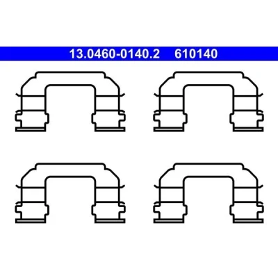 Imagen de ATE 13.0460 0140.2 Kit de accesorios, pastillas frenos CHEVROLET: Nubira Berlina, Familiar, Epica Berlina