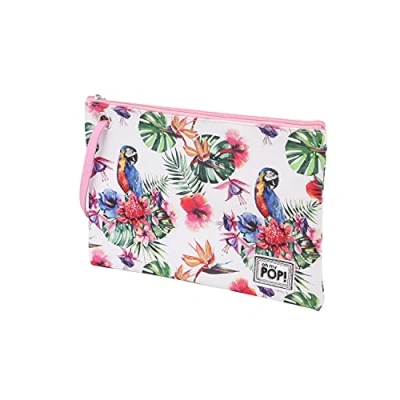 Imagen de Oh My Pop! Papagaio Bolsa de Aseo Sunny, Blanco, 29.5 x 20 cm