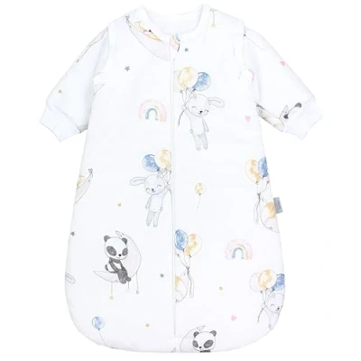 Imagen de TupTam Sacco nanna Baby materiali certificati OEKO TEX con maniche extra 2,5 TOG unisex, Animales/Globos/Luna, 68 74