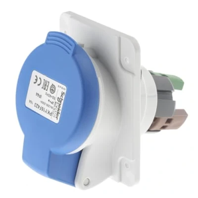 Imagen de Schneider Electric PKY32F723 Toma panel en ángulo PK Pratika con conexión 32 A IP 67 220 V 2 polos T50 60 Hz