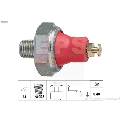 Imagen de EPS 1.800.016 Sensor de Presión Aceite 1/8 GAS Made in Italy OE Equivalent KIA: Sportage I, DAIHATSU: Sirion Feroza Hard Top, Rocky SUV Cabrio