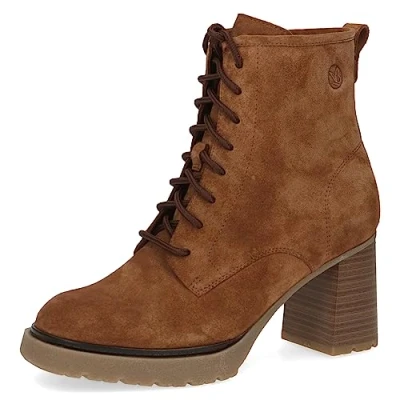 Imagen de Caprice Botines con cordones, Mujer, Talla: 41, Cognac suede Zapatos