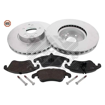 Imagen de MAPCO 47798HPS Kit de discos y pastillas freno Eje delantero ventilado Chapa antichirridos MERCEDES BENZ: Clase E Coupé, C Berlina