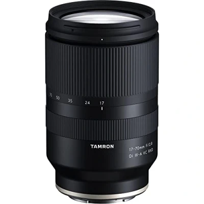 Imagen de Tamron Fujifilm, 17 70 mm F/2.8 di III A VC RXD Zoom para cámaras sin Espejo APS C, Color Negro