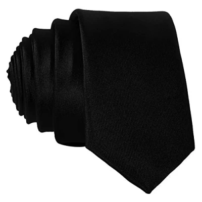 Imagen de DonDon Corbata estrecha 5 cm de color negro