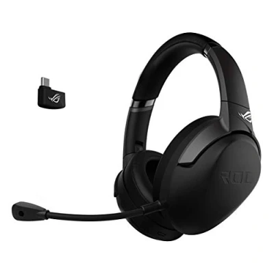 Imagen de ROG Strix Go 2.4 Wireless Gaming Headset (AI Noise Canceling Mic, 40mm Drivers, Hi Res Audio, Lightweight, GHz, USB C, 3.5 mm, For PC, Mac, Switch, Xbox One, PS4, PS5 and Mobile Devices) Black