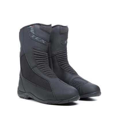 Imagen de TCX Explorer 4, Bota de Turismo para Hombre con Membrana Gore Tex Impermeable y Transpirable, Parte Superior Microfibra, Cierre Lateral Cremallera elástica Velcro, Negro, 44 EU