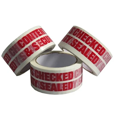 Imagen de Triplast 48 mm x 66 m Contents Checked Printed Low Noise Parcel Packing Tape (Pack of 3)