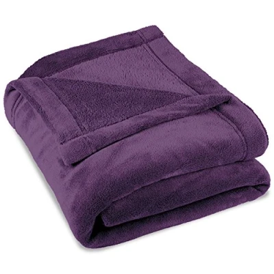 Imagen de CelinaTex Montreal Manta con Forro Polar de Microfibra, poliéster, Morado, 220 X 240
