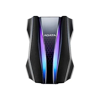 Imagen de ADATA HD770 HDD Externo de 2,5 Pulgadas USB 3.2, 2TB, Negro, diseño Resistente, iluminación RGB, IP68 Impermeable y a Prueba Polvo, Resistente los Golpes