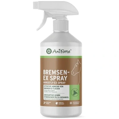 Imagen de AniForte Spray contra tábanos para caballos 1L Repelente eficaz y de larga duración los tábanos, Protección Mosquitos, Moscas, parásitos, Bloqueador