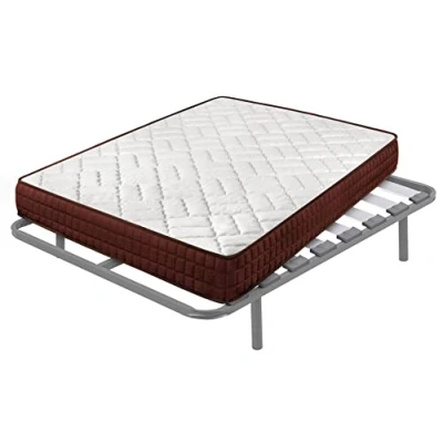 Imagen de Cama express Colchón Viscosoft Ergos 15 + Somier Hermes con 5 Patas. 25 cm, Medida : 135 x 200 cm