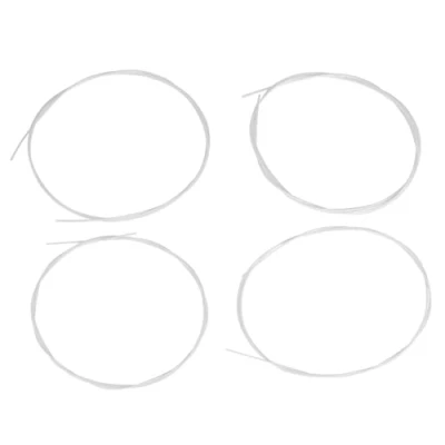 Imagen de Cuerdas de Ukelele, 2 Sets 27 Pulgadas Blanco y Negro Nylon Piezas Repuesto para Accesorio Instrumento Ukulele