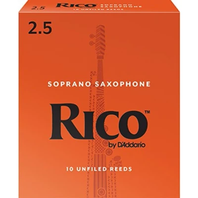 Imagen de Rico 2.5 Strength Reeds for Soprano Sax (Pack of 10)