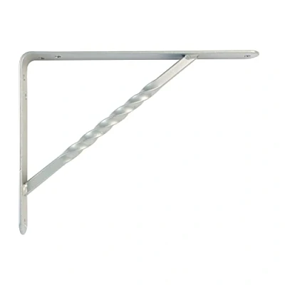 Imagen de Amig Palomilla para estanterías de pared Escuadra metálica baldas Ángulo estantes Soporte Acero Color Gris Metalizado Medida: 250x200 mm Peso máx. recomendado: 225 Kg