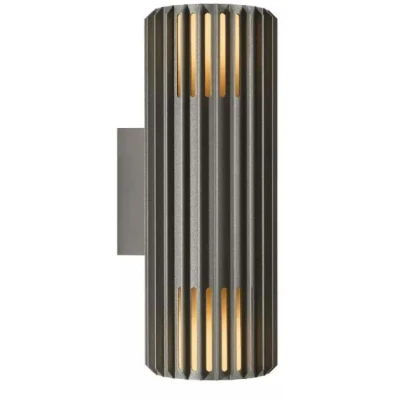 Imagen de Nordlux Aplique de exterior Aludra Double Seaside, aluminio, antracita