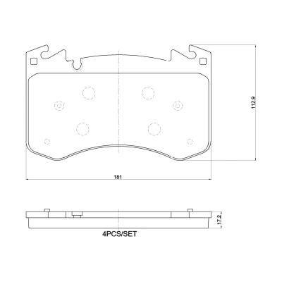 Imagen de Juego de pastillas freno BREMBO P 44 031