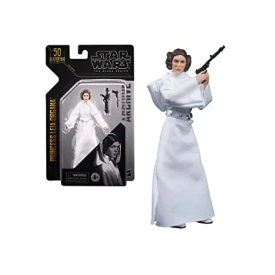 Imagen de Star Wars The Black Series Archive Collection Princess Leia Organa Figura a Escala de 15 cm Nueva Esperanza del 50.º Aniversario Lucasfilm