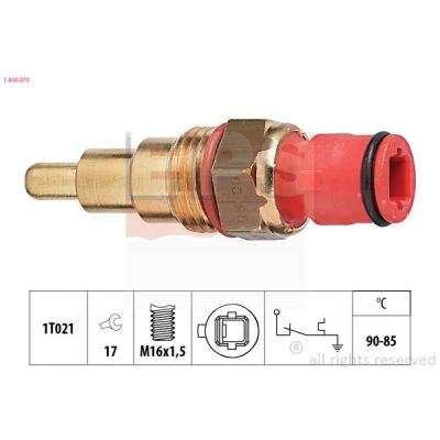 Imagen de EPS 1.850.070 Interruptor de temperatura, ventilador del radiador M16x1,5 Made in Italy OE Equivalent TOYOTA: Celica IV Hatchback