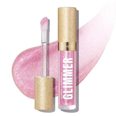 Imagen de REVLON Super Lustrous Glimmer Gloss, brillo de labios, No pegajoso, Efecto multidimensional, Gloss con eco vegetal, 002 Pink Prisma