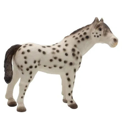 Imagen de Toppers Animal 62621 Figura de Juego, Semental Knabstrupper, Aprox. 13 cm Altura, Pintada a Mano, sin PVC, para Que los niños jueguen con la imaginación, Color Colorido (Bullyland 62621)