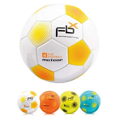 Imagen de meteor Balón de Fútbol para Niños y Juventud Adultos Tamaño 5 4 3 1 Ejercicio Al Aire Libre Juego Entrenamiento Football (#4, Blanco)