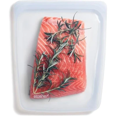 Imagen de Bolsa reutilizável 1,92l para alimentos da Stasher Transparente