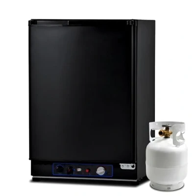Imagen de Smad Nevera Trivalente Gas, Frigorífico Absorcion Caravana Camper, Propano y 12v/220v, 60 litros, Negro