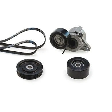 Imagen de GATES K017PK1735 Juego de correas trapeciales poli V Micro Stretch Fit NISSAN: NP300 Navara Pick up, Camión plataforma / Chasis