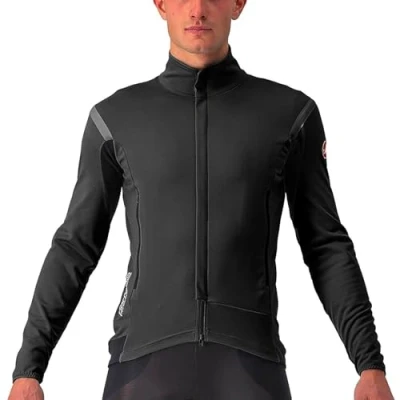 Imagen de Castelli Perfetto ROS Jacket Chaqueta softshell, Hombre, Talla: XL, Light black/black reflex