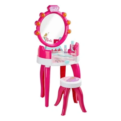 Imagen de Theo Klein 5328 Salón de Belleza Barbie, con Muchos Accesorios, como Peine, Laca y pulverizador Perfume, Medidas 41 cm x 31 90 cm, Juguete para niños a Partir 3 años