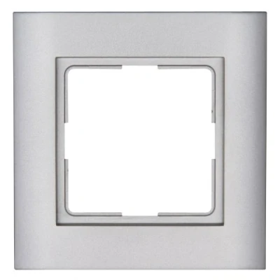 Imagen de Kopp Marco para Enchufes, 1 Enchufe Athenis, Color Acero, 402147064