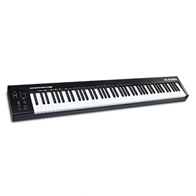 Imagen de M Audio Keystation 88 MK3 Teclado controlador MIDI USB con teclas semipesadas para manejar sintetizadores virtuales y parámetros de DAW