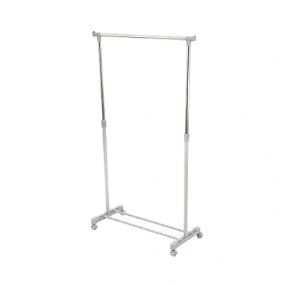 Imagen de Compactor Barra de Ropa Loft con Altura Ajustable, Color Plateado y Gris, Acero Lacado