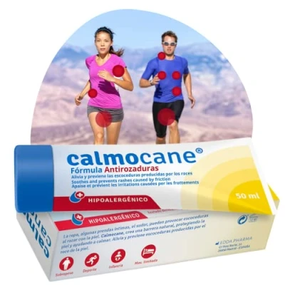 Imagen de 50 ml Calmocane Crema Antirozaduras Antifriccion Anti Rozadura Muslos Mujeres Antiroces Badana Ciclismo Alternativa a La Vaselina Deportiva No Grasa Sin Residuos