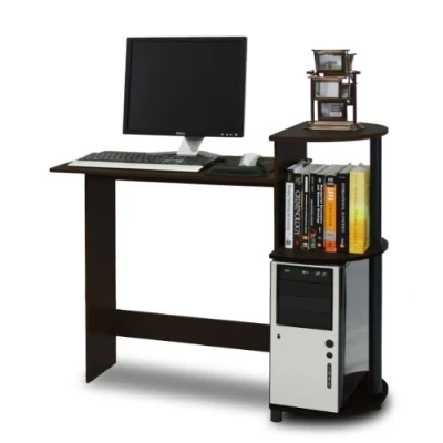 Imagen de Furinno Compact Escritorio De Computadora, Madera, Espresso/Negro, Talla única