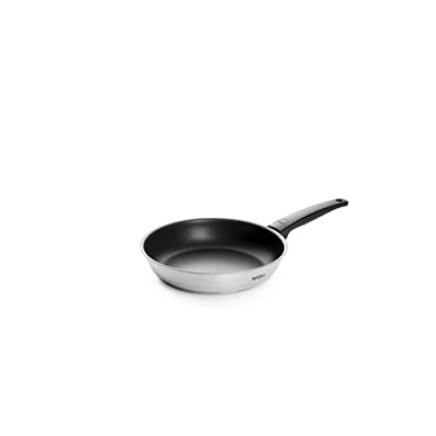 Imagen de Woll Concept Sartén inductiva (24 cm de diámetro, 5 Alto, Apta para Todo Tipo Fuegos, Acero Inoxidable, Horno hasta 200 º), Color Plateado