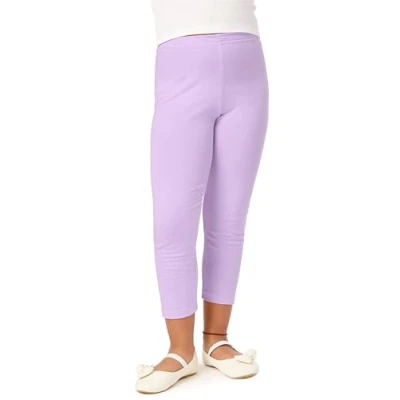 Imagen de Merry Style Leggins 3/4 para niñas Mallas deportivas Pantalones Piratas infantiles de viscosa Ropa deporte Leggings capri Niña MS10 131 (Morado Claro, 152 cm)