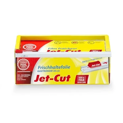 Imagen de Jet Cut Film de plástico para cortar Cut, hostelería 30cm x 600m, PVC transparente 2255 g