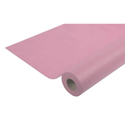 Imagen de Pro Nappe Ref R782551I Mantel no tejido spunbond desechable Rollo de 25 M largo X 1,20 ancho Color rosa empolvado Material resistente al desgarro, repelente agua y que se puede limpiar